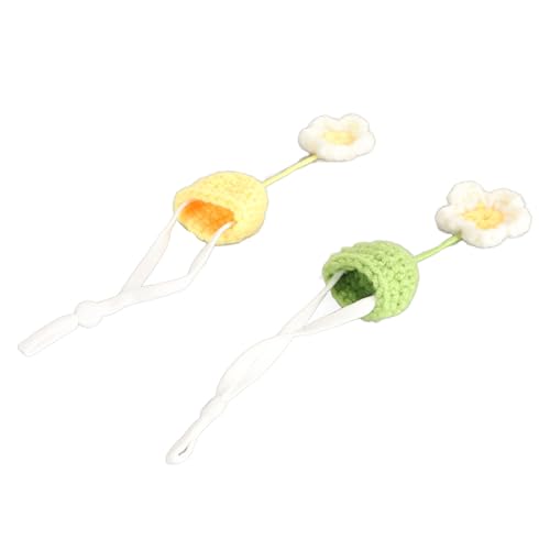 LetCart Kleintierhut, niedlicher Hamsterhut, 2 Stück, winzige gestrickte Mini-Hüte für kleine Haustiere, verstellbarer Riemen, Meerschweinchen, Eidechse LetCart Kleintierhut, niedlicher Hamsterhut, 2 Stück, winzige gestrickte Mini-Hüte für kleine Haustiere, verstellbarer Riemen, Meerschweinchen, Eidechse von LetCart