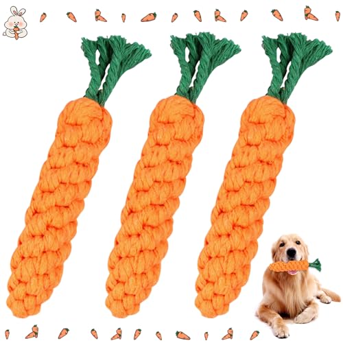 Lets Joy Karotte Hundespielzeug, 3 Stück Hunde Kauspielzeug, Hundeseil Interaktives Kauspielzeug Spielzeug, Langlebiges Geflochtenes Strickspielzeug, Ostern Interaktives Hundespielzeug Zahnreinigung Lets Joy Karotte Hundespielzeug, 3 Stück Hunde Kauspielzeug, Hundeseil Interaktives Kauspielzeug Spielzeug, Langlebiges Geflochtenes Strickspielzeug, Ostern Interaktives Hundespielzeug Zahnreinigung von Lets Joy