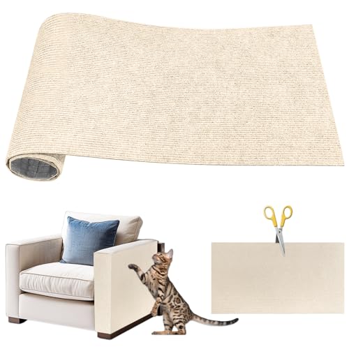 Lets Joy Kratzmatte für Katzen, 30 x 100cm Selbstklebende Kratzmatte Katzen, Kratzbretter Katze Wand, Kratzmatte Katze Sofa, DIY Geschnitten Wand Katzenkratzbrett Katzenkratzer Möbelschutz Lets Joy Kratzmatte für Katzen, 30 x 100cm Selbstklebende Kratzmatte Katzen, Kratzbretter Katze Wand, Kratzmatte Katze Sofa, DIY Geschnitten Wand Katzenkratzbrett Katzenkratzer Möbelschutz von Lets Joy