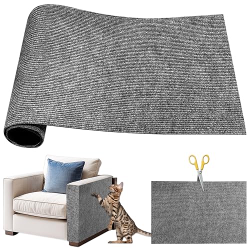 Lets Joy Kratzmatte für Katzen, 40 x 100cm Selbstklebende Kratzmatte Katzen, Kratzbretter Katze Wand, Kratzmatte Katze Sofa, DIY Geschnitten Wand Katzenkratzbrett Katzenkratzer Möbelschutz von Lets Joy