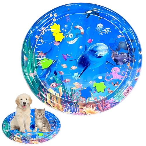 Lets Joy Sensor Wasser Spielmatte, Sensorische Wassermatte für Katzen, Sensor Water Playmat, Wasser Sensor Spielmatte für Katzen, Hunde, Tragbare, Sommer Wassersensorische Spielmatte Lets Joy Sensor Wasser Spielmatte, Sensorische Wassermatte für Katzen, Sensor Water Playmat, Wasser Sensor Spielmatte für Katzen, Hunde, Tragbare, Sommer Wassersensorische Spielmatte von Lets Joy