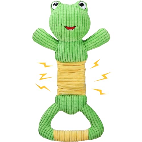 Letsmeet Quietschspielzeug für Hunde, langlebiges Plüsch-Hundespielzeug mit Knisterpapier, Ziehspielzeug für Welpen, interaktives Kauspielzeug für kleine, mittelgroße und große Hunde Letsmeet Quietschspielzeug für Hunde, langlebiges Plüsch-Hundespielzeug mit Knisterpapier, Ziehspielzeug für Welpen, interaktives Kauspielzeug für kleine, mittelgroße und große Hunde von Letsmeet