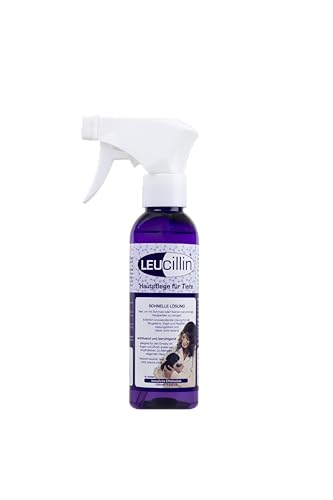 Leucillin Natürliches Antiseptisches Spray | Antibakteriell, antimykotisch & antiviral | für Hunde, Katzen und alle Tiere | für juckende Haut, Minor-Wundpflege und alle Hautpflege | 150 ml von Leucillin