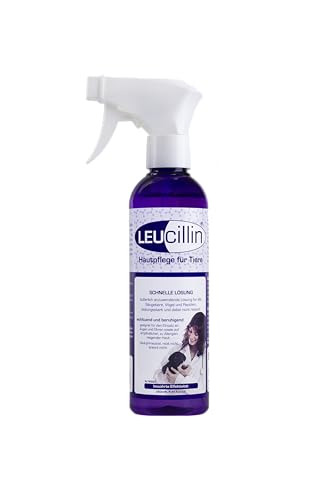 Leucillin Natürliches Antiseptisches Spray | Antibakteriell, antimykotisch & antiviral | für Hunde, Katzen und alle Tiere | für juckende Haut, Minor-Wundpflege und alle Hautpflege | 250 ml von Leucillin