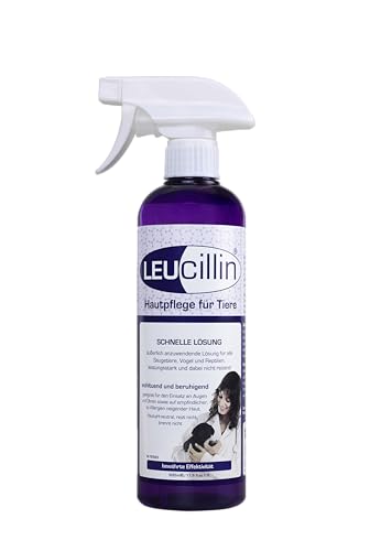Leucillin Natürliches Antiseptisches Spray | Antibakteriell, antimykotisch & antiviral | für Hunde, Katzen und alle Tiere | für juckende Haut, Minor-Wundpflege und alle Hautpflege | 500 ml Leucillin Natürliches Antiseptisches Spray | Antibakteriell, antimykotisch & antiviral | für Hunde, Katzen und alle Tiere | für juckende Haut, Minor-Wundpflege und alle Hautpflege | 500 ml von Leucillin