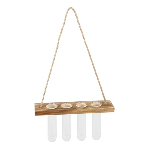 1 Satz Wand Pflanzen Testglasvase mit Holzständer Wandblumentöpfe für Pflanzenarrangements Wanddekor für Wohnzimmer 1 Satz Wand Pflanzen Testglasvase mit Holzständer Wandblumentöpfe für Pflanzenarrangements Wanddekor für Wohnzimmer von Levemolo