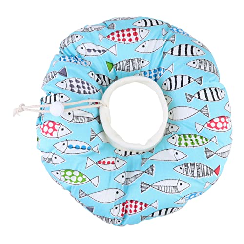 Levemolo 1stück Fischmuster Haustierhalsband Anti-leck Schutzkragen Für Katzen Und Hunde s Weiches Leichtes Und Langlebiges Design Für Optimale Und Komfort von Levemolo