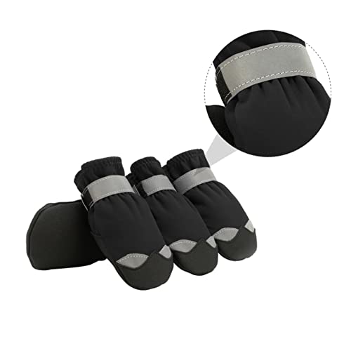 Levemolo Reflektierende Schneestiefel für Hunde wasserdicht rutschfeste Sohle zum Schutz älterer Hunde Levemolo Reflektierende Schneestiefel für Hunde wasserdicht rutschfeste Sohle zum Schutz älterer Hunde von Levemolo