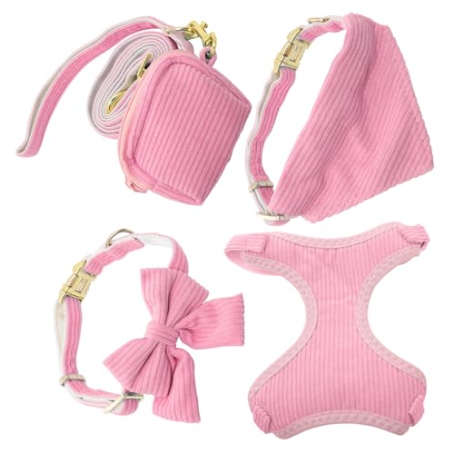 Levemolo Hunde Halsband 1 Satz Hundeleine Hundewestengeschirr Gassi-zubehör Für Hunde Hundezubehör Kleines Hundehalsband Hundewelpenweste Tragbares Welpengeschirr Kotbeutelhalter Hundegeschirre Cord Levemolo Hunde Halsband 1 Satz Hundeleine Hundewestengeschirr Gassi-zubehör Für Hunde Hundezubehör Kleines Hundehalsband Hundewelpenweste Tragbares Welpengeschirr Kotbeutelhalter Hundegeschirre Cord von Levemolo