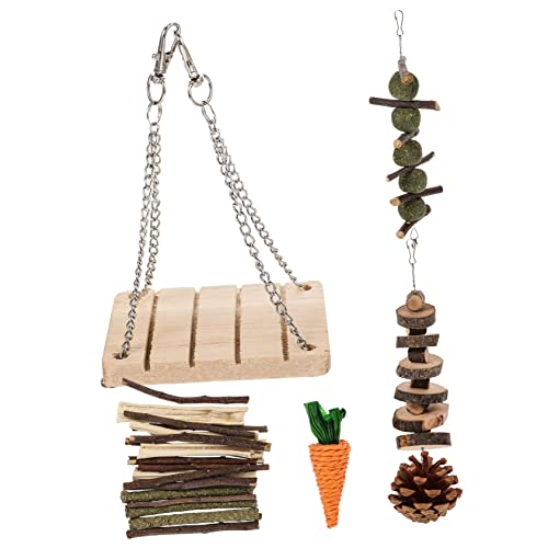 Levemolo Haustier Kauspielzeug Set Beißen Spielzeug für Kleintiere Papagei Meerschweinchen Zahnen Spielzeug Levemolo Haustier Kauspielzeug Set Beißen Spielzeug für Kleintiere Papagei Meerschweinchen Zahnen Spielzeug von Levemolo