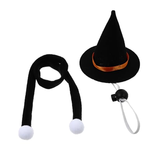Levemolo Halloween Haustier Hut Set Hund Katze Hexenhut Dekorativer Schal Langlebiger Kratzer für Festliche Anlässe Levemolo Halloween Haustier Hut Set Hund Katze Hexenhut Dekorativer Schal Langlebiger Kratzer für Festliche Anlässe von Levemolo