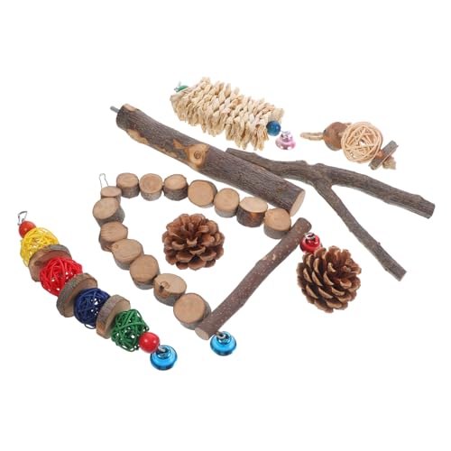 Levemolo 1satz Papageien Spielzeug Mit Teilen Aus Apfelholz Kauspielzeug Für Vögel Bewegliche Aufhängung Sicheres Und Multifunktionales Zubehör Für Käfige Für Arten Von Papageien Und Levemolo 1satz Papageien Spielzeug Mit Teilen Aus Apfelholz Kauspielzeug Für Vögel Bewegliche Aufhängung Sicheres Und Multifunktionales Zubehör Für Käfige Für Arten Von Papageien Und von Levemolo