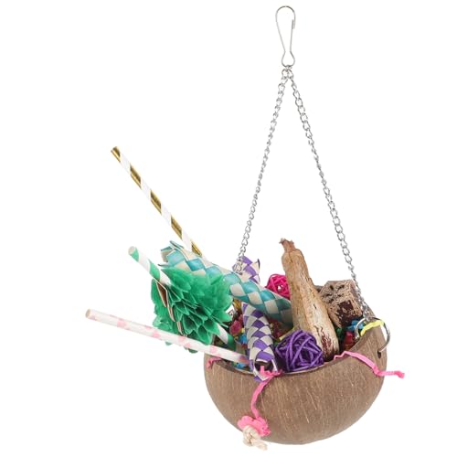 Levemolo Papagei Spielzeug Schüssel Vogel Papagei Spielzeug Vogel Kauspielzeug Hängendes Vogelspielzeug Papagei Hängendes Kauspielzeug Zufällige Farbe Levemolo Papagei Spielzeug Schüssel Vogel Papagei Spielzeug Vogel Kauspielzeug Hängendes Vogelspielzeug Papagei Hängendes Kauspielzeug Zufällige Farbe von Levemolo