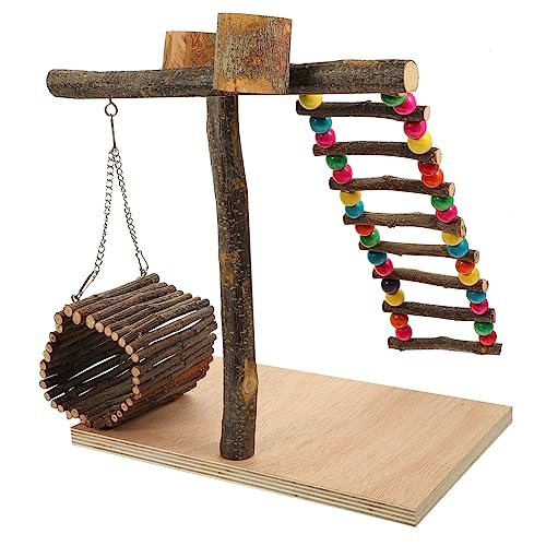 Levemolo Papageienspielplatzständer Vogelsitzstange Holzpapageiständer für Vögel Levemolo Papageienspielplatzständer Vogelsitzstange Holzpapageiständer für Vögel von Levemolo