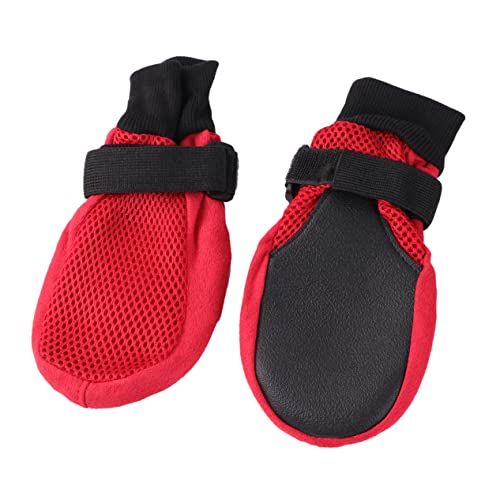 Levemolo Set mit Atmungsaktiven Hundeschuhen Aus Mesh mit Rutschfester Sohle Größe Der Hundeschuhe für Den Außenbereich Levemolo Set mit Atmungsaktiven Hundeschuhen Aus Mesh mit Rutschfester Sohle Größe Der Hundeschuhe für Den Außenbereich von Levemolo