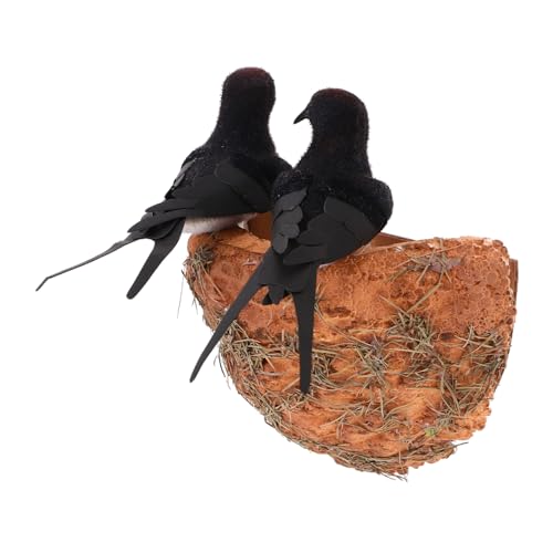 Levemolo 1 Set Künstliche Nest Rauchschwalben Swallow Vogel Häuser für Garten Swallow Modell Dekorative Swallow Nest Levemolo 1 Set Künstliche Nest Rauchschwalben Swallow Vogel Häuser für Garten Swallow Modell Dekorative Swallow Nest von Levemolo