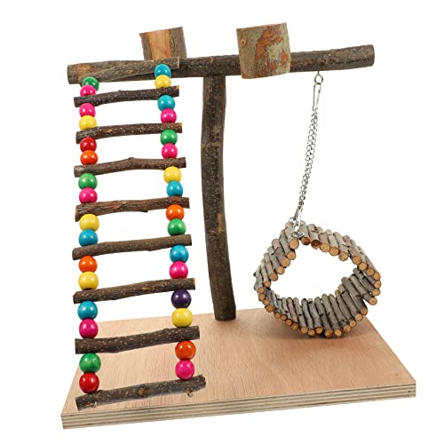 Levemolo 1 Set Papageienständer, Tisch Vogelstange, Trainings Vogelstange, Vogel Trainingsstange, Desktop Vogelstange, Sittich Zubehör, Dekorativer Vogelständer, Interaktiver Levemolo 1 Set Papageienständer, Tisch Vogelstange, Trainings Vogelstange, Vogel Trainingsstange, Desktop Vogelstange, Sittich Zubehör, Dekorativer Vogelständer, Interaktiver von Levemolo