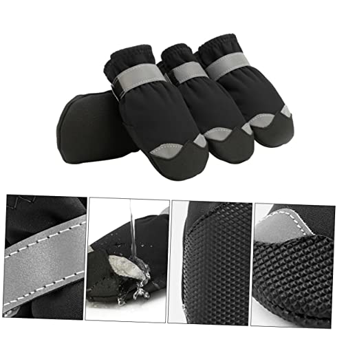 Levemolo Winter-Haustier-Pfotenschutz-Hundeschuhe reflektierende Streifen weiche Bequeme wasserdichte rutschfeste Hundestiefel Levemolo Winter-Haustier-Pfotenschutz-Hundeschuhe reflektierende Streifen weiche Bequeme wasserdichte rutschfeste Hundestiefel von Levemolo