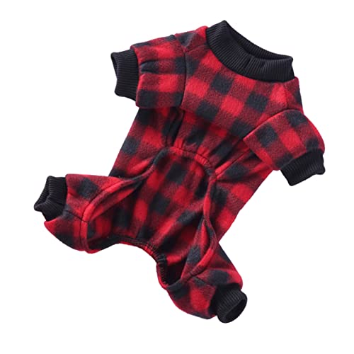 Levemolo 1stück Warm Dog Lattice Pattern Schlafanzug Für Hunde Winter Pet Apparel Kuscheliges Und Stylisches Design Für Kalte Tage Für Und Fotoshootings von Levemolo