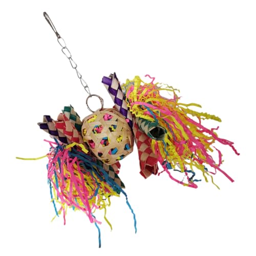 Levemolo 1 Stück Papagei, Hängende Spielzeug Handgefertigte Vogel Kauen Futtersuche Zerkleinern Hängendes Spielzeug Levemolo 1 Stück Papagei, Hängende Spielzeug Handgefertigte Vogel Kauen Futtersuche Zerkleinern Hängendes Spielzeug von Levemolo