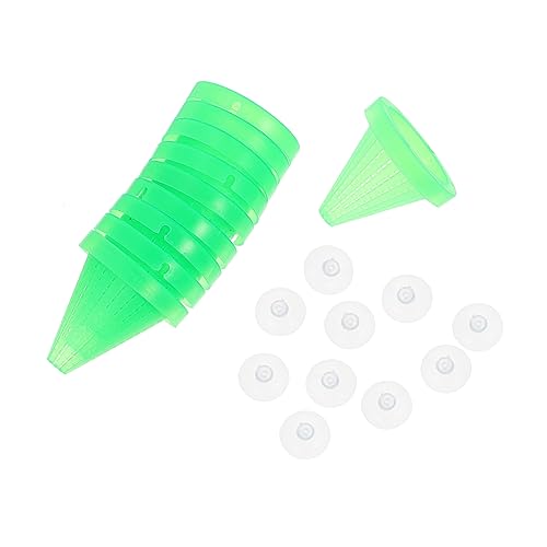 Levemolo 10stücke Aquarium Futterspender Mit Saugnapf Futterbehälter Für Rote Würmer Und Garnelen Vielseitig Als Futter Und Pflanzenbecher Geeignet von Levemolo
