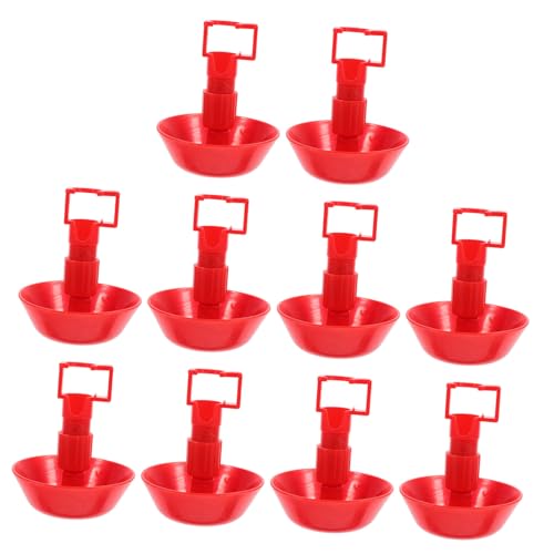 Levemolo 10 Stück Automatische Hühnertränken Tassen Wasserspender für Küken Gänse Geflügeltränke Robustem Einstellbarer Wasserfluss zu Reinigen Langlebig und Zuverlässig Levemolo 10 Stück Automatische Hühnertränken Tassen Wasserspender für Küken Gänse Geflügeltränke Robustem Einstellbarer Wasserfluss zu Reinigen Langlebig und Zuverlässig von Levemolo