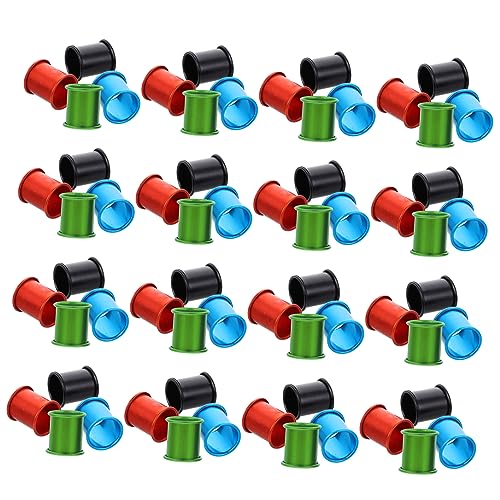 Levemolo 100stücke Aluminium Tauben Fußringe Bunte Identifikationsringe Für Vögel Hühner Enten Und Geflügel Langlebig Und Einfach Anzubringen Für Zucht Und Markierung von Levemolo