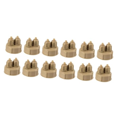 Levemolo 2sets Aquarium Co2 Flasche Kappen Grau Abs Material Zubehör Für Aquarium Pflanzen Wachstum 6 Stücke * 2 von Levemolo