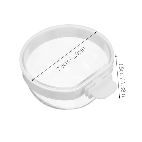 Levemolo 12 Stück Teiliges Vogel Futternapf aus Transparentem Kunststoff Abnehmbar Antispill Wasserspender für Papageien Sittiche Wellensittiche und Kleine Vögel Wiederverwendbar Levemolo 12 Stück Teiliges Vogel Futternapf aus Transparentem Kunststoff Abnehmbar Antispill Wasserspender für Papageien Sittiche Wellensittiche und Kleine Vögel Wiederverwendbar von Levemolo