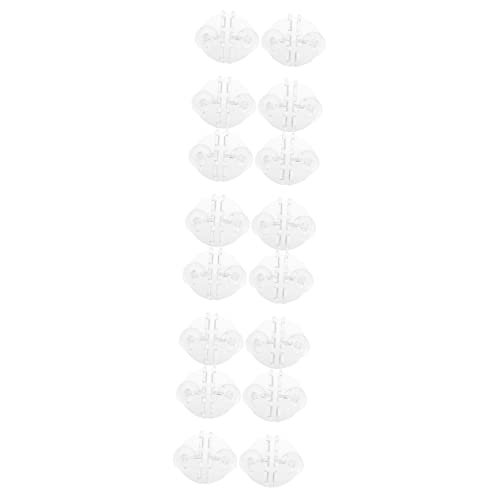 Levemolo 16 Stück Wiederverwendbare Fischhalterung Becherteiler Für Halter Transparente Isolationstanks Saugfunktion Praktische Klare Halter Nützliche Airline-Gummi Mit von Levemolo