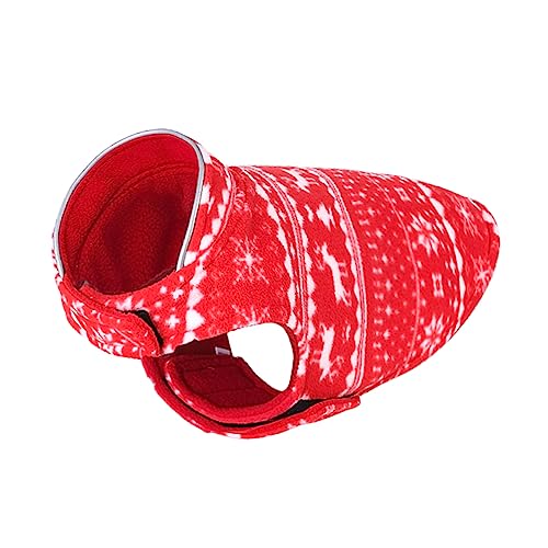 Levemolo 1Stk Weihnachtskleidung für Hunde Haustierkleidung Welpenkostüm Dog Christmas Costume hundeweihnachtskostüme Dog Coat Haustier-Weihnachtskleidung Haustierbekleidung Polarfleece rot Levemolo 1Stk Weihnachtskleidung für Hunde Haustierkleidung Welpenkostüm Dog Christmas Costume hundeweihnachtskostüme Dog Coat Haustier-Weihnachtskleidung Haustierbekleidung Polarfleece rot von Levemolo