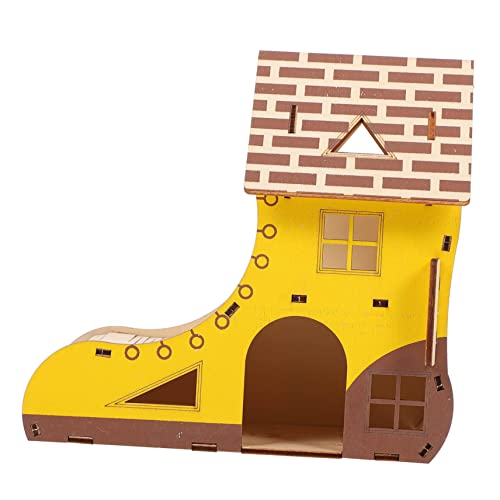 Levemolo Hamsterkäfig Aus Holz Tierhütte Hamster Spielplattform Kleintierspielzeug Versteck Levemolo Hamsterkäfig Aus Holz Tierhütte Hamster Spielplattform Kleintierspielzeug Versteck von Levemolo