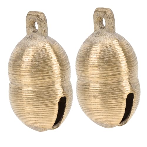 Levemolo 2 STÜCK Messing Hundeglocken Kleine Tierglocken Robust Dekorativ Für Haustiere Schafe Rinder Haustier DIY Glöckchen Haustier Ortungsspielzeug Levemolo 2 STÜCK Messing Hundeglocken Kleine Tierglocken Robust Dekorativ Für Haustiere Schafe Rinder Haustier DIY Glöckchen Haustier Ortungsspielzeug von Levemolo