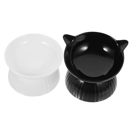 Levemolo 2 Sets Katzennapf Erhöht, Erhöhter Haustiernapf, Katzennapf, Erhöhter Futternapf, Erhöhte Katzennäpfe, Katzennäpfe Für Futter Und Wasser, Erhöhte Katzenfutternäpfe, Levemolo 2 Sets Katzennapf Erhöht, Erhöhter Haustiernapf, Katzennapf, Erhöhter Futternapf, Erhöhte Katzennäpfe, Katzennäpfe Für Futter Und Wasser, Erhöhte Katzenfutternäpfe, von Levemolo