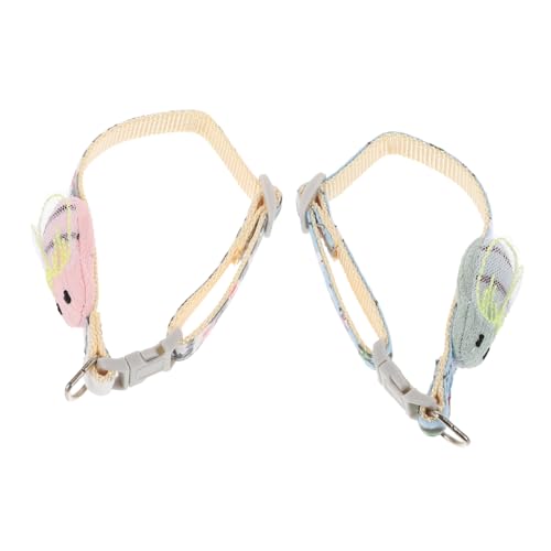 Levemolo 2 Stück Einstellbares Katzenhalsband Bienenform Niedliches Halsband für Kätzchen Verstellbare in Blau und Sicherer Verschluss Schmuck für Alltag und Party von Levemolo