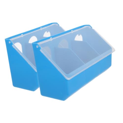 Levemolo 2 Stück Futterbox, Taubenfutternapf, Taubenfutterspender, Taubenwasser Futterspender, Taubenheim, Papageienfutternäpfe, Käfigbecher, Vogelnäpfe Für Käfig, Taubenschlagzubehör, von Levemolo