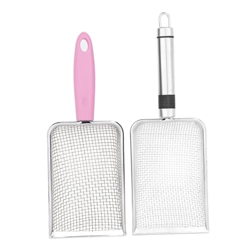 Levemolo 2 Stück Teiliges Metall Katzenstreuschaufel aus Ergonomischer Griff Robustes Sieb mit Feinem Maschengewebe für Katzen und Kleine Haustiere zur Schnellen der Katzentoilette Levemolo 2 Stück Teiliges Metall Katzenstreuschaufel aus Ergonomischer Griff Robustes Sieb mit Feinem Maschengewebe für Katzen und Kleine Haustiere zur Schnellen der Katzentoilette von Levemolo