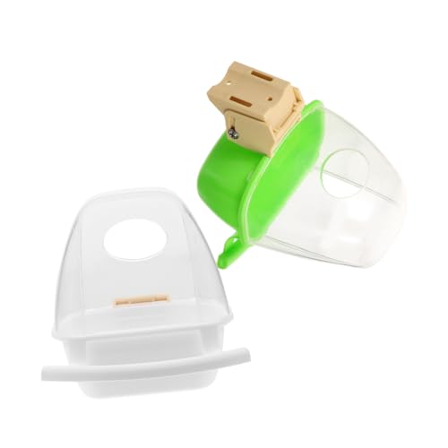 Levemolo 2 Stück Teiliges Vogelkäfig Futterset Hängender Futternapf für Kleine Vögel Wellensittiche Papageien Bpa frei Leicht zu Reinigen Langlebig Sicher für Verschiedene Vogelarten Levemolo 2 Stück Teiliges Vogelkäfig Futterset Hängender Futternapf für Kleine Vögel Wellensittiche Papageien Bpa frei Leicht zu Reinigen Langlebig Sicher für Verschiedene Vogelarten von Levemolo