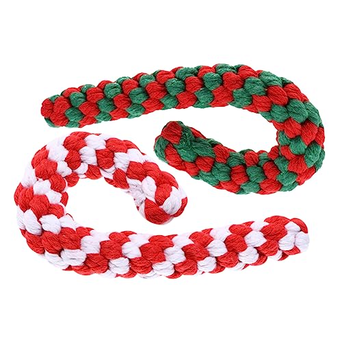 Levemolo Weihnachten Seil Spielzeug für Hunde Krückenförmiges Molarenspielzeug Langlebiges Seil Zuckerstange für Hunde Levemolo Weihnachten Seil Spielzeug für Hunde Krückenförmiges Molarenspielzeug Langlebiges Seil Zuckerstange für Hunde von Levemolo