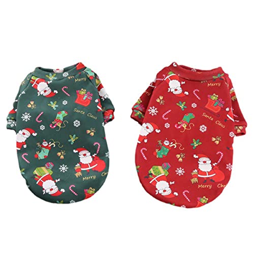 Levemolo 2 Stücke Weihnachten Haustier Kleidung Kreative Haustier Hund Kleidung Festival Welpen Kleidungsstück von Levemolo