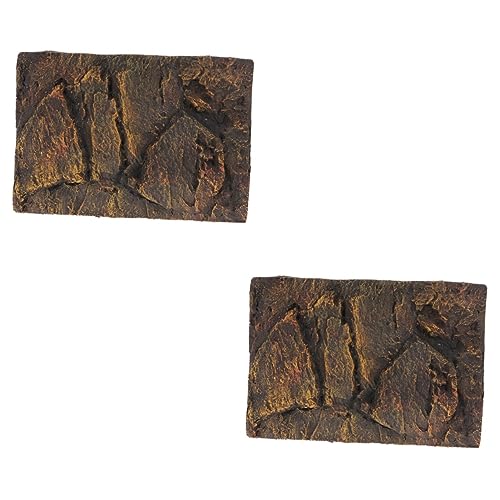 Levemolo 2St Dekoplatte für Schildkrötenbecken Futterspender Eidechsen Schaumstofffliese wandverkleidung küche wanddeko für küche 3D natürlicher Hintergrund Reptilien-Lebensraum- Pu Levemolo 2St Dekoplatte für Schildkrötenbecken Futterspender Eidechsen Schaumstofffliese wandverkleidung küche wanddeko für küche 3D natürlicher Hintergrund Reptilien-Lebensraum- Pu von Levemolo