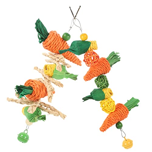 Levemolo 2er-Pack Papagei-Spielzeug Interessantes Vogel-kauspielzeug für Nymphensittiche Verschleißfestes Sittich-Spielzeug-zubehör Levemolo 2er-Pack Papagei-Spielzeug Interessantes Vogel-kauspielzeug für Nymphensittiche Verschleißfestes Sittich-Spielzeug-zubehör von Levemolo