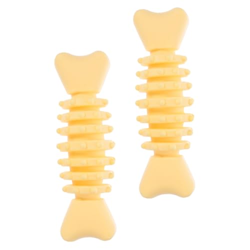 Levemolo 2stücke Hunde Kauspielzeug Für Welpen Molar Spielzeug Fischknochenform Sicher Für Kleine Und Große Hunde Fördert Zahnpflege Und Spielspaß von Levemolo