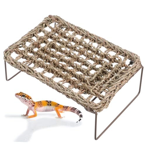 Levemolo 2 Stück Bartagame-hängematte Eidechsenliege Reptilienbrücke Gewebt Naturfarben Robust Atmungsaktiv Abnehmbar Für Reptilien-Aquarium Levemolo 2 Stück Bartagame-hängematte Eidechsenliege Reptilienbrücke Gewebt Naturfarben Robust Atmungsaktiv Abnehmbar Für Reptilien-Aquarium von Levemolo