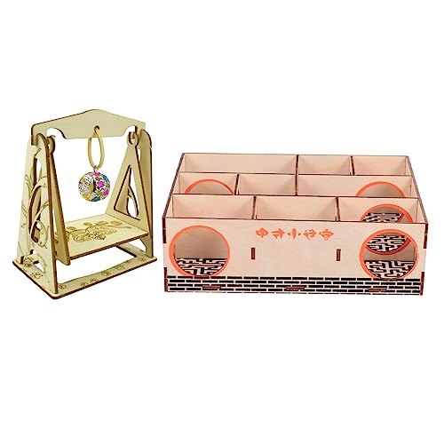 Levemolo Gesunder Spaß Für Haustiere Hamsterhaus-Spielzeug Dekoratives Haustierspielzeug Für Hamster Mäuse Chinchillas Levemolo Gesunder Spaß Für Haustiere Hamsterhaus-Spielzeug Dekoratives Haustierspielzeug Für Hamster Mäuse Chinchillas von Levemolo