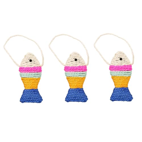 Levemolo 3 STÜCKE Teiliges Sisal Katzenspielzeug Fischform für Katzen Langlebig und Sicher Fördert Krallenpflege und Bewegung Farbe Zufällig für Katzenaktivität Zufällige Zufällige Farbe Levemolo 3 STÜCKE Teiliges Sisal Katzenspielzeug Fischform für Katzen Langlebig und Sicher Fördert Krallenpflege und Bewegung Farbe Zufällig für Katzenaktivität Zufällige Zufällige Farbe von Levemolo