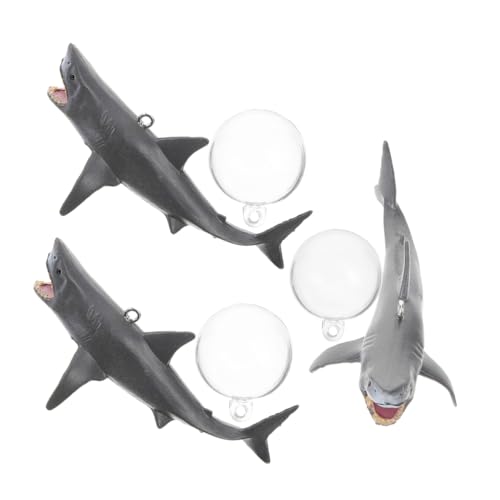 Levemolo Schwimmende Aquarium-Dekoration Hai 3 Stück Mini-Hai-Charme schwimmendes Aquarium-Ornament Aquarium-Layout-Requisiten schwimmendes Aquarium- von Levemolo