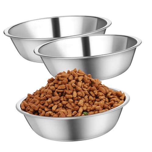 Levemolo 3-teiliges Katzennapf-Set aus Edelstahl große Öffnung tragbar leicht zu reinigen Futternapf für Hauskatzen Levemolo 3-teiliges Katzennapf-Set aus Edelstahl große Öffnung tragbar leicht zu reinigen Futternapf für Hauskatzen von Levemolo