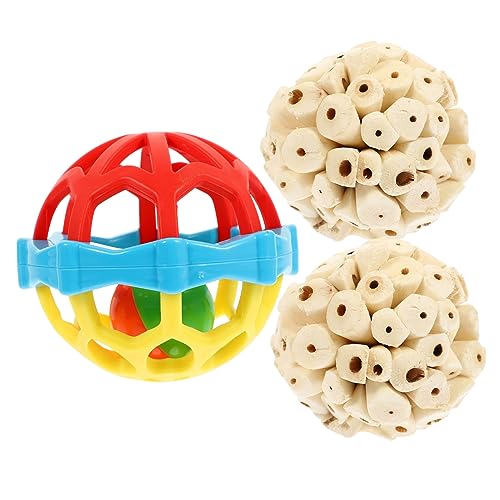 Levemolo Papagei-Spielzeug 3 Stück Schleifschnabel Vogel-kauspielzeug Für Papageien Finken Käfigdekoration Zufällige Farbe Levemolo Papagei-Spielzeug 3 Stück Schleifschnabel Vogel-kauspielzeug Für Papageien Finken Käfigdekoration Zufällige Farbe von Levemolo