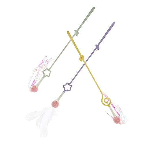 Levemolo 3 Stücke Katze Flirting Sticks Bissbeständige Katze Sticks Katze Spielzeug Liefert Für Katze Lieber Levemolo 3 Stücke Katze Flirting Sticks Bissbeständige Katze Sticks Katze Spielzeug Liefert Für Katze Lieber von Levemolo